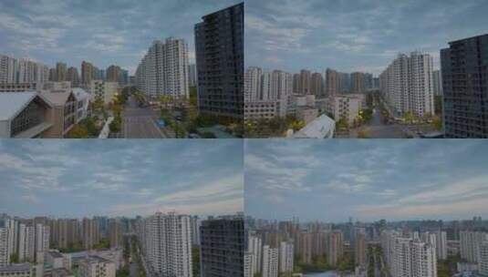 杭州市上城区望江门海潮路风光高清在线视频素材下载