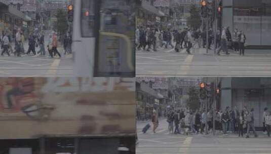 香港街头行人高清在线视频素材下载