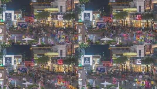 深圳龙华区大浪商业街人流延时9高清在线视频素材下载