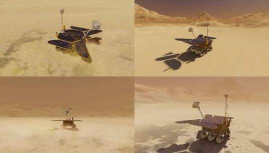 中国火星车 中国火星天问高清在线视频素材下载