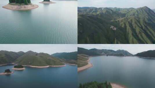 广西桂林全州天湖航拍高清在线视频素材下载