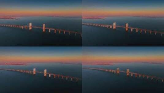 青岛胶州湾跨海大桥高清在线视频素材下载