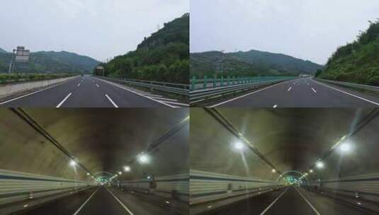 广西汕昆高速隧道高清在线视频素材下载