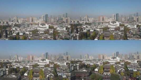 江苏南京城市高楼建筑航拍高清在线视频素材下载