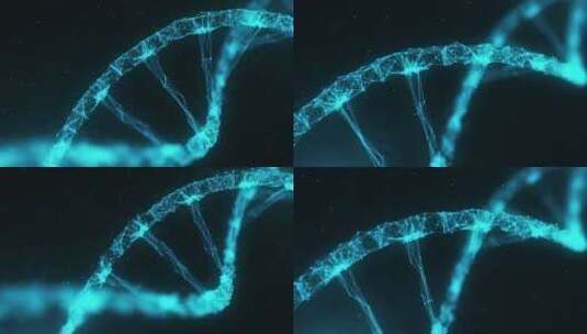 DNA粒子高清在线视频素材下载