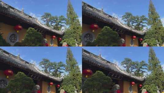 上海龙华寺千年古刹佛教老寺庙宗教信仰高清在线视频素材下载