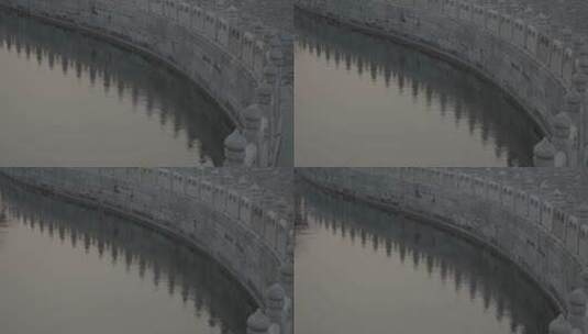 故宫意境 金水桥倒影高清在线视频素材下载