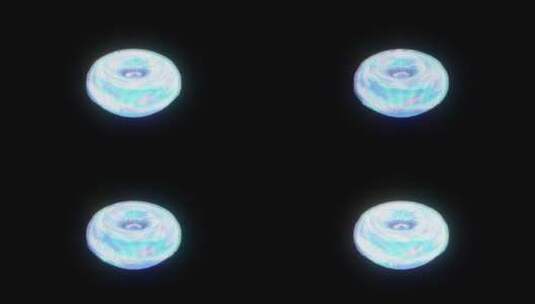 4K常规街道霓虹灯标志甜甜圈高清在线视频素材下载