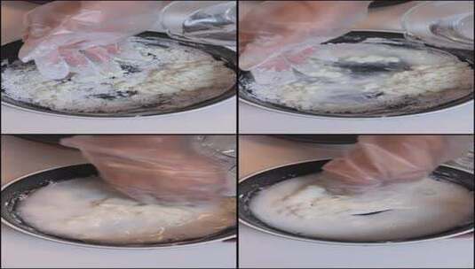 小酥肉做糊加水高清在线视频素材下载