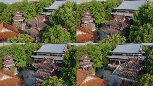 湖南长沙松柏寺古典建筑之美寺庙实拍视频高清在线视频素材下载