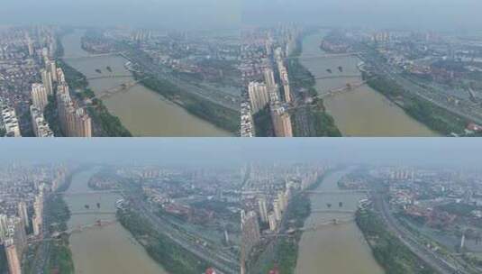 航拍福建漳州城市发展开发建设高清在线视频素材下载
