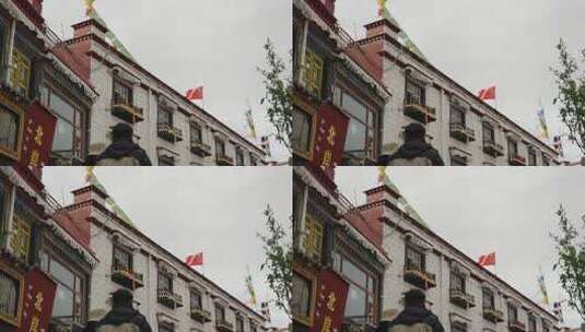 西藏大昭寺空镜高清在线视频素材下载