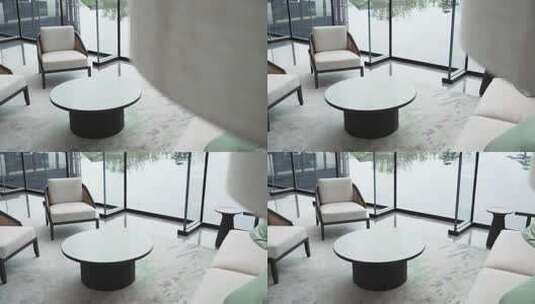 酒店大厅沙发座椅高清在线视频素材下载