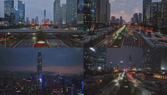 深圳城市下班高峰期高清在线视频素材下载