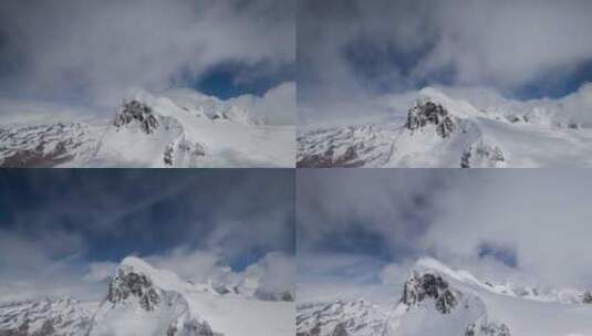 雪峰的延时拍摄高清在线视频素材下载