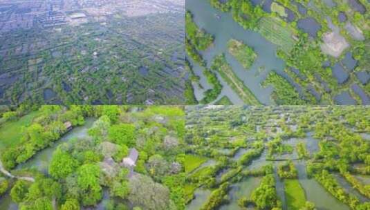 最新杭州西溪湿地航拍4K高清在线视频素材下载