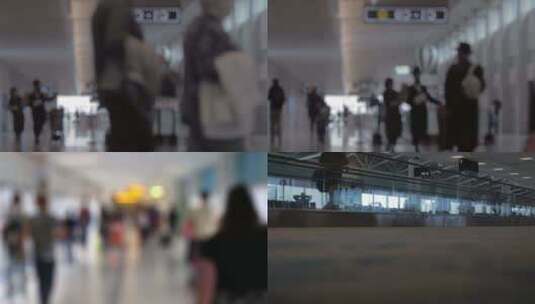 机场旅客候车大厅视频素材高清在线视频素材下载