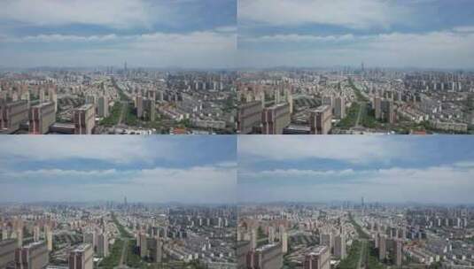 浙江宁波新城高楼建筑航拍高清在线视频素材下载