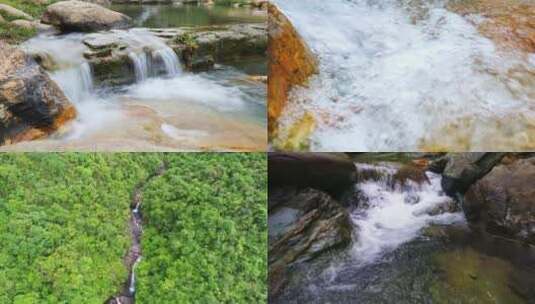 自然生态溪流泉水高清在线视频素材下载