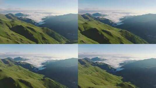 大海草山，高原自然风光高清在线视频素材下载