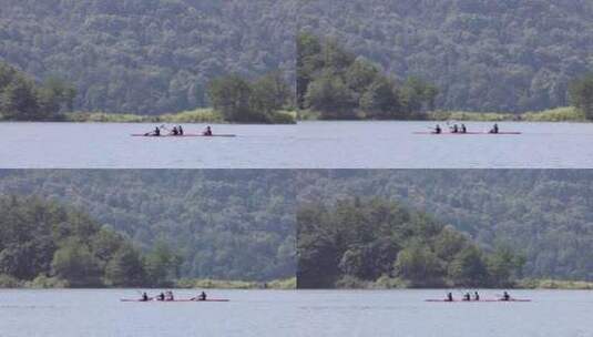 皮划艇赛艇高清在线视频素材下载