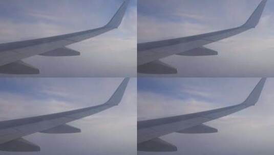 飞机上看云高清在线视频素材下载
