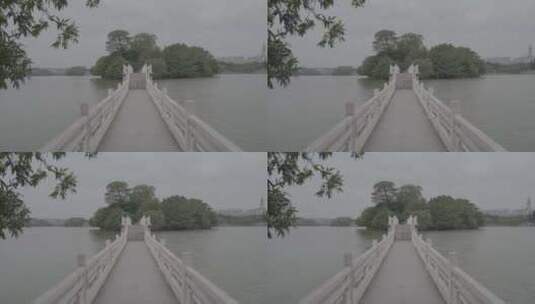 惠州西湖风景区廊桥高清在线视频素材下载