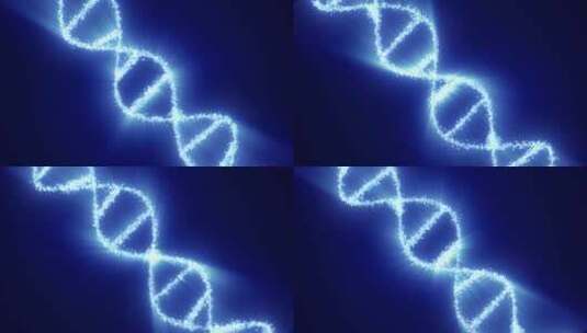 DNA螺旋染色体基因链高清在线视频素材下载