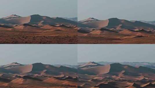 航拍金色的沙漠高清在线视频素材下载