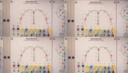 喷泉系统管理教学演示模型高清在线视频素材下载