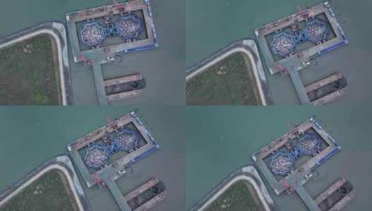 中国广东省广州市狮子洋通道高清在线视频素材下载