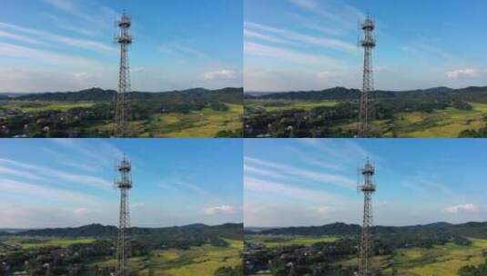 农村信号塔高清在线视频素材下载