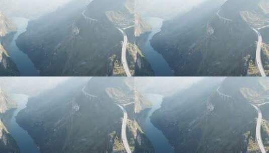 贵州省·安顺市·关岭·县·北盘江大桥2高清在线视频素材下载