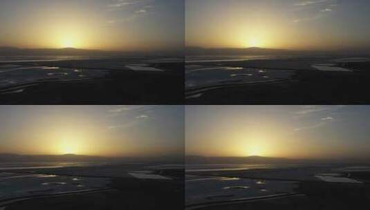 穿越西北——航拍盐湖4k高清在线视频素材下载