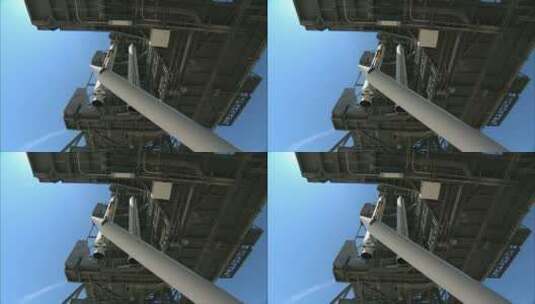 太空火箭发射前高清在线视频素材下载
