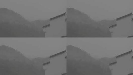 远山浓雾高清在线视频素材下载