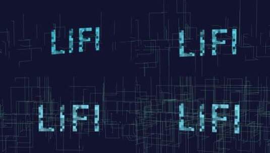 LIFI三维科技感电路板生长线条场景高清在线视频素材下载