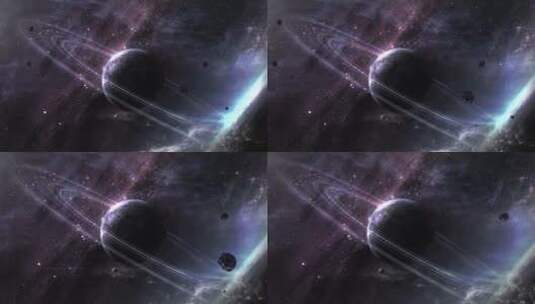 宇宙太空星球穿梭漫游星云高清在线视频素材下载