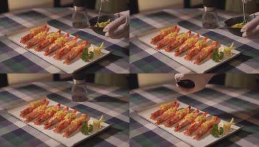 西餐大虾2高清在线视频素材下载