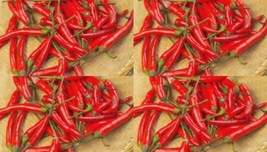 小红辣椒食材调味品高清在线视频素材下载