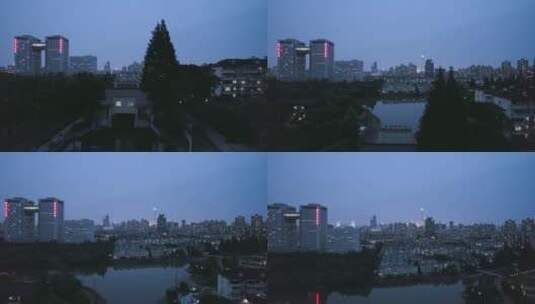 上海城市天际线高清在线视频素材下载
