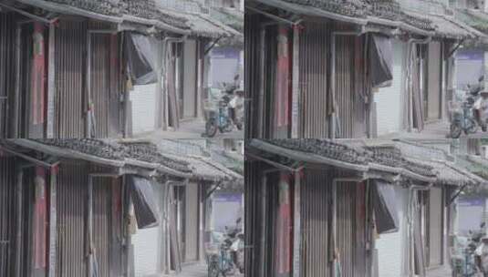 升格拍摄SLOG3素材 绍兴老城区街景空镜高清在线视频素材下载