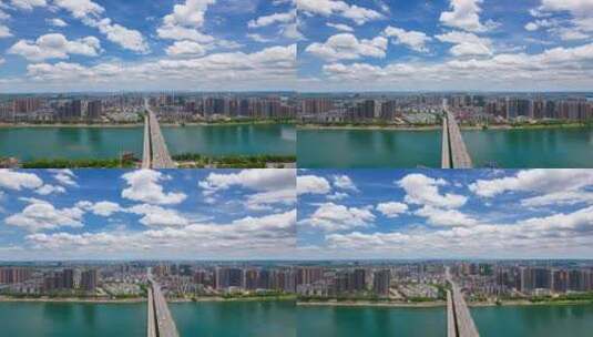 湖南省衡阳市城市风光延时摄影高清在线视频素材下载