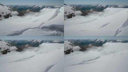 冰雪覆盖的山川高清在线视频素材下载