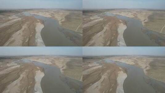 原创 新疆塔克拉玛干沙漠和田河高清在线视频素材下载
