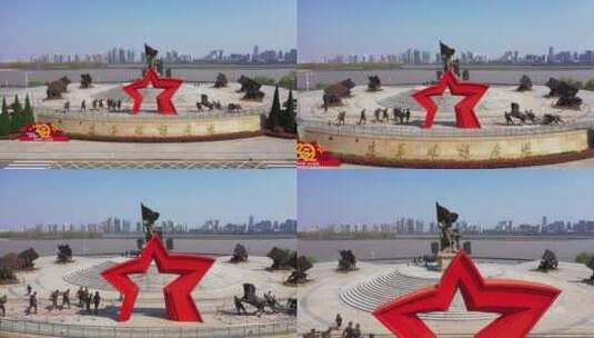 南昌八一建军雕塑广场高清在线视频素材下载