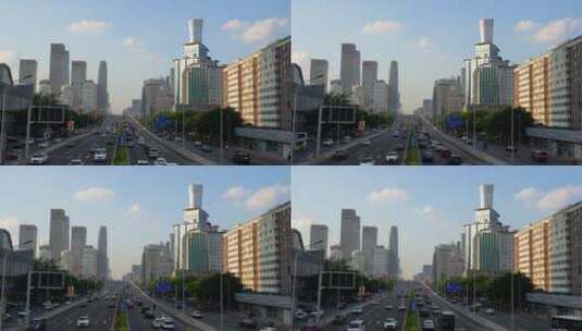 北京国贸桥车流建筑高清在线视频素材下载