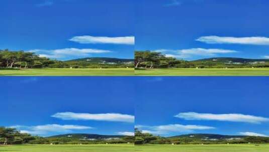 蓝天白云，最美的风景在路上，享受大自然美高清在线视频素材下载