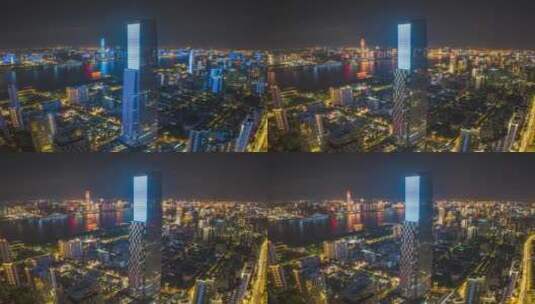 【正版5K素材】武汉大桥灯光秀延时3高清在线视频素材下载