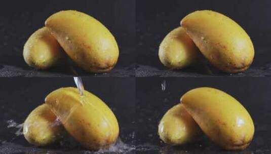 酸甜香软的芒果棚拍高清在线视频素材下载